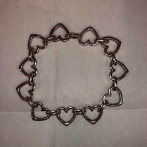 RARE Tiffany&Co SterlingSilver Heart Link Bracelet